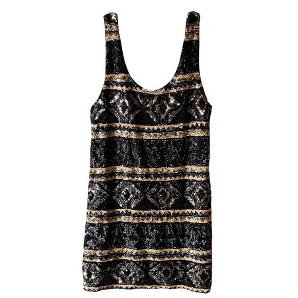 Free People | NWT | Sequin Geometric Mini Dress | XS - Picture 7 of 10